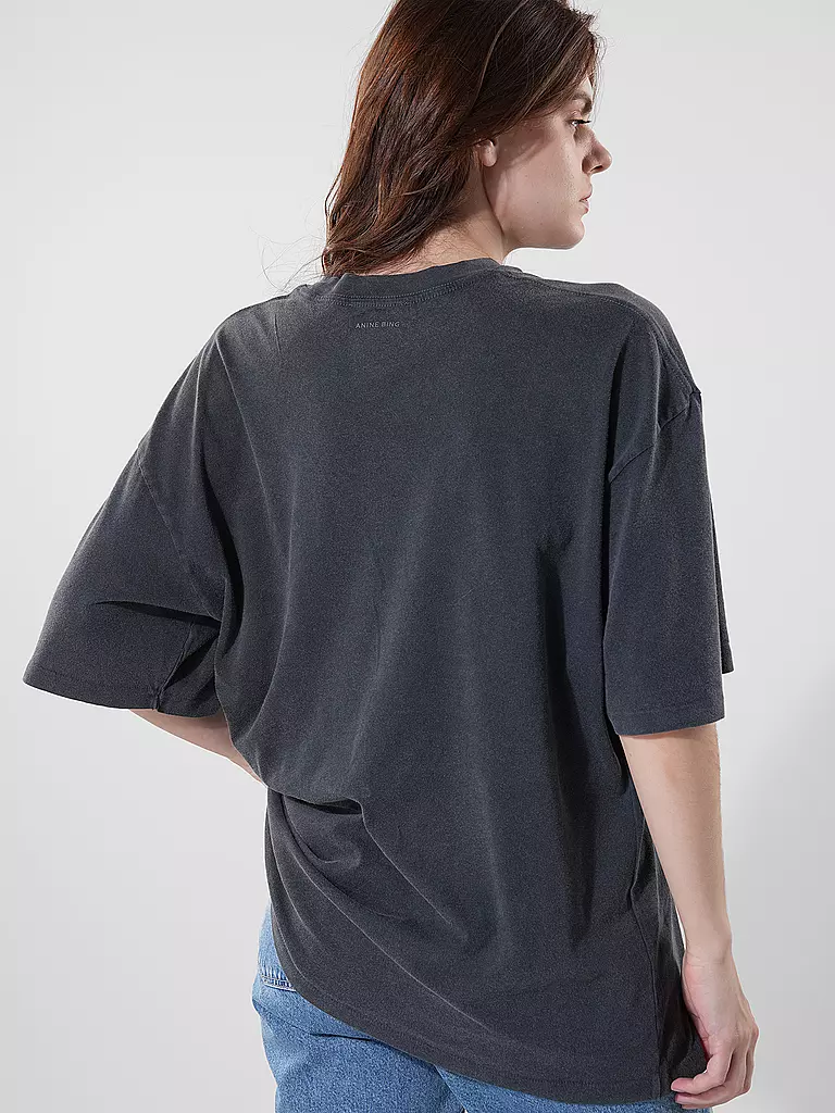 ANINE BING T-Shirt Oversized Fit KENT TEE schwarz