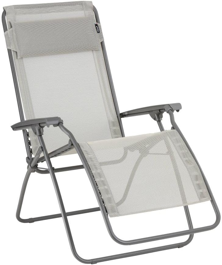 Lafuma Mobilier - Relaxsessel Zero Gravity R Clip - Klappbarer Liegestuhl für Terrasse und Garten - Strapazierfähiges Batyline®-Gewebe - Mehrpositionenliege, Komfortabel, Frankreich - Roggenbeige BZ2106565