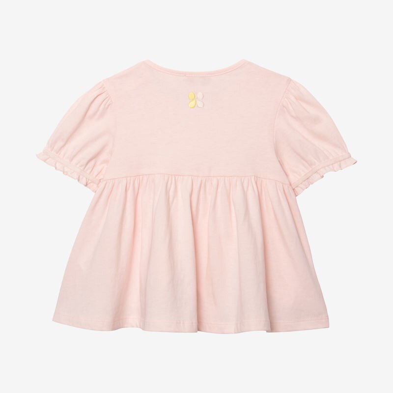 T-shirt bébé fille manches ballon rose Catimini Rose