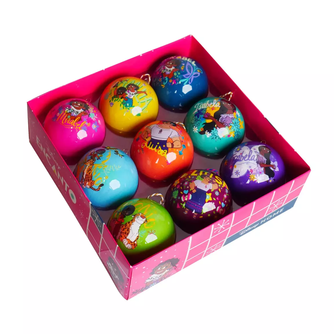 Coffret de 9 boules de Noël (D75 mm) Disney Encanto Multicolore