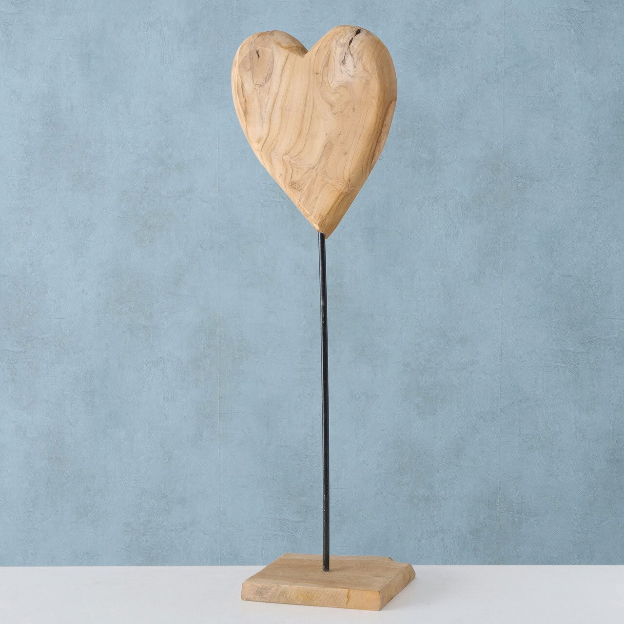 Deko Objekt Herz TEAKI 81 cm