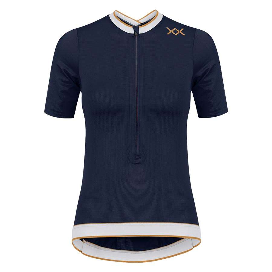 SHER Pura 2.0 Fietsshirt Korte Mouwen Donkerblauw Dames