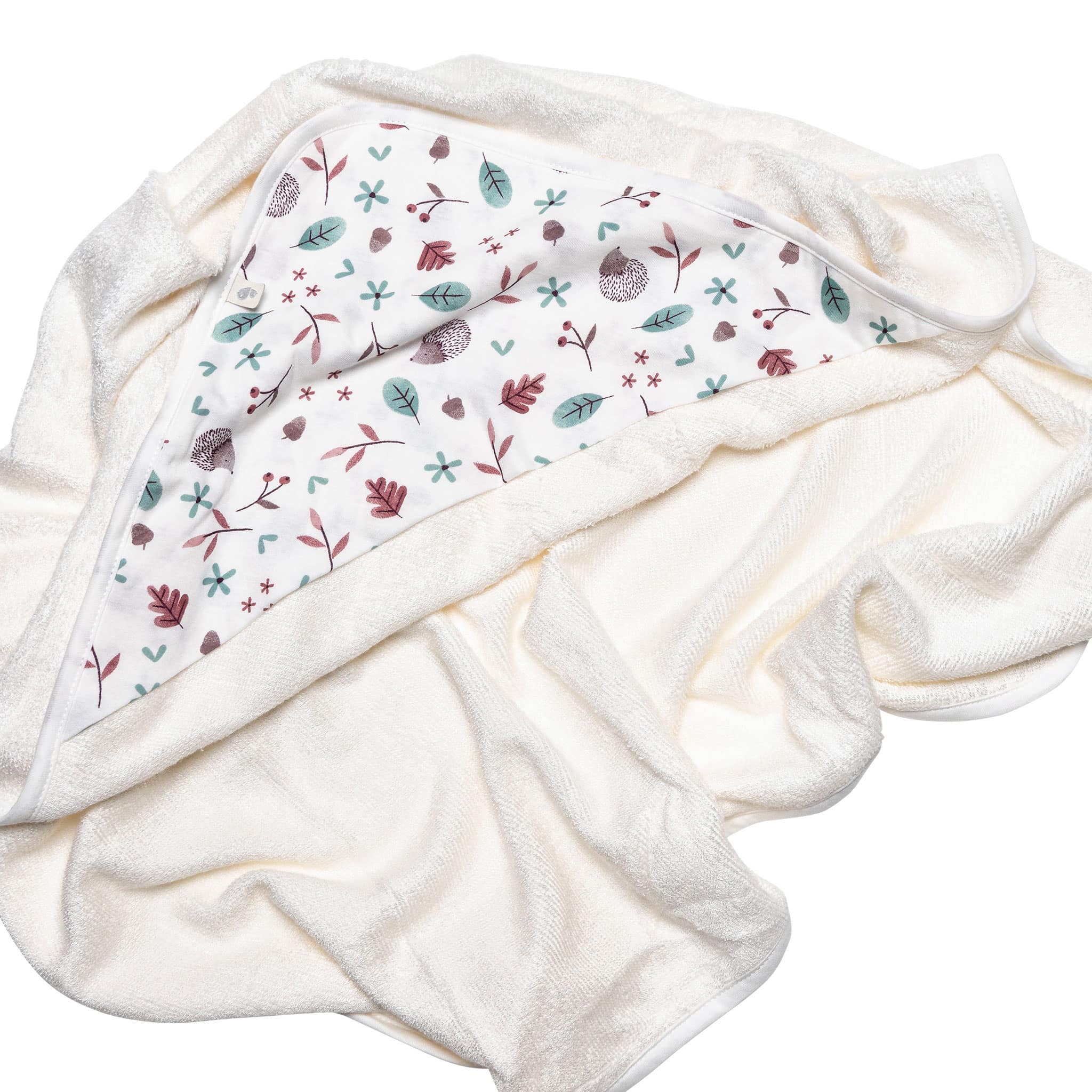 Perlimpinpin Serviette Capuchon Bambou - Hérisson