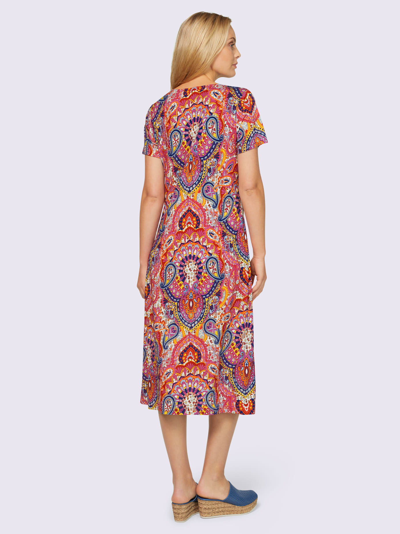 Robe en jersey motif imprimé original