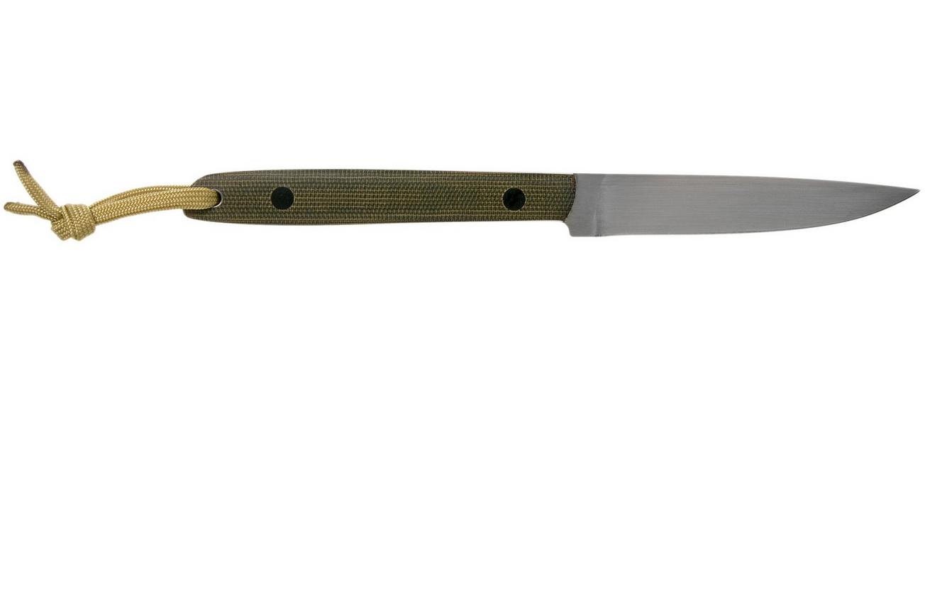 Ohta OFB SS 90 Green Canvas Micarta vaststaand mes