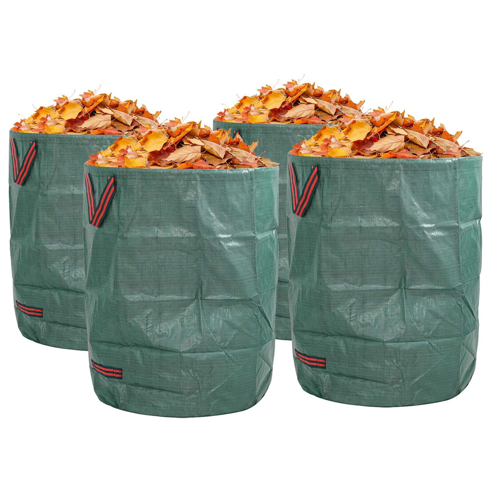 vidaXL Tuinafvalzakken 4 stuks Groen 66 x 66 x 83,5 cm