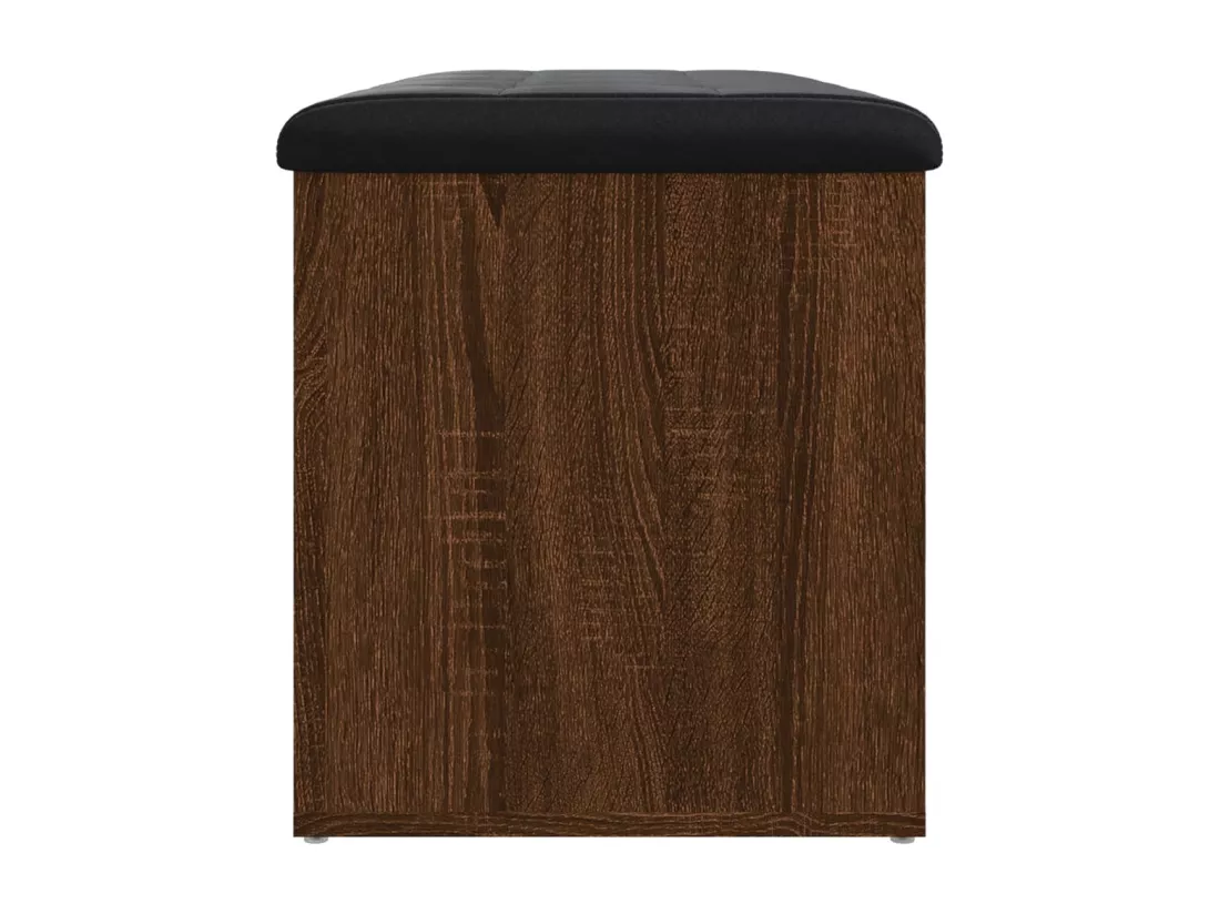 Banc de rangement chêne marron 82x42x45 cm Bois d'ingénierie