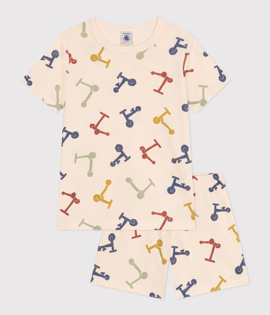 Pyjama short imprimé trottinettes en coton enfant
