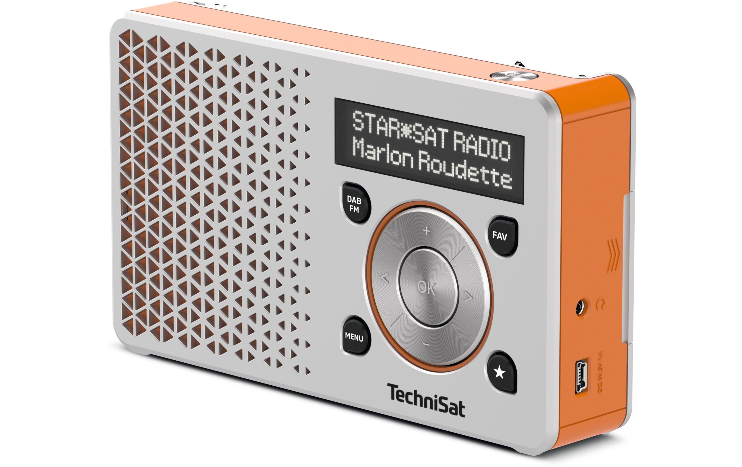 DigitRadio 1 OrangePortables DAB+/UKW-Radio mit integriertem Akku