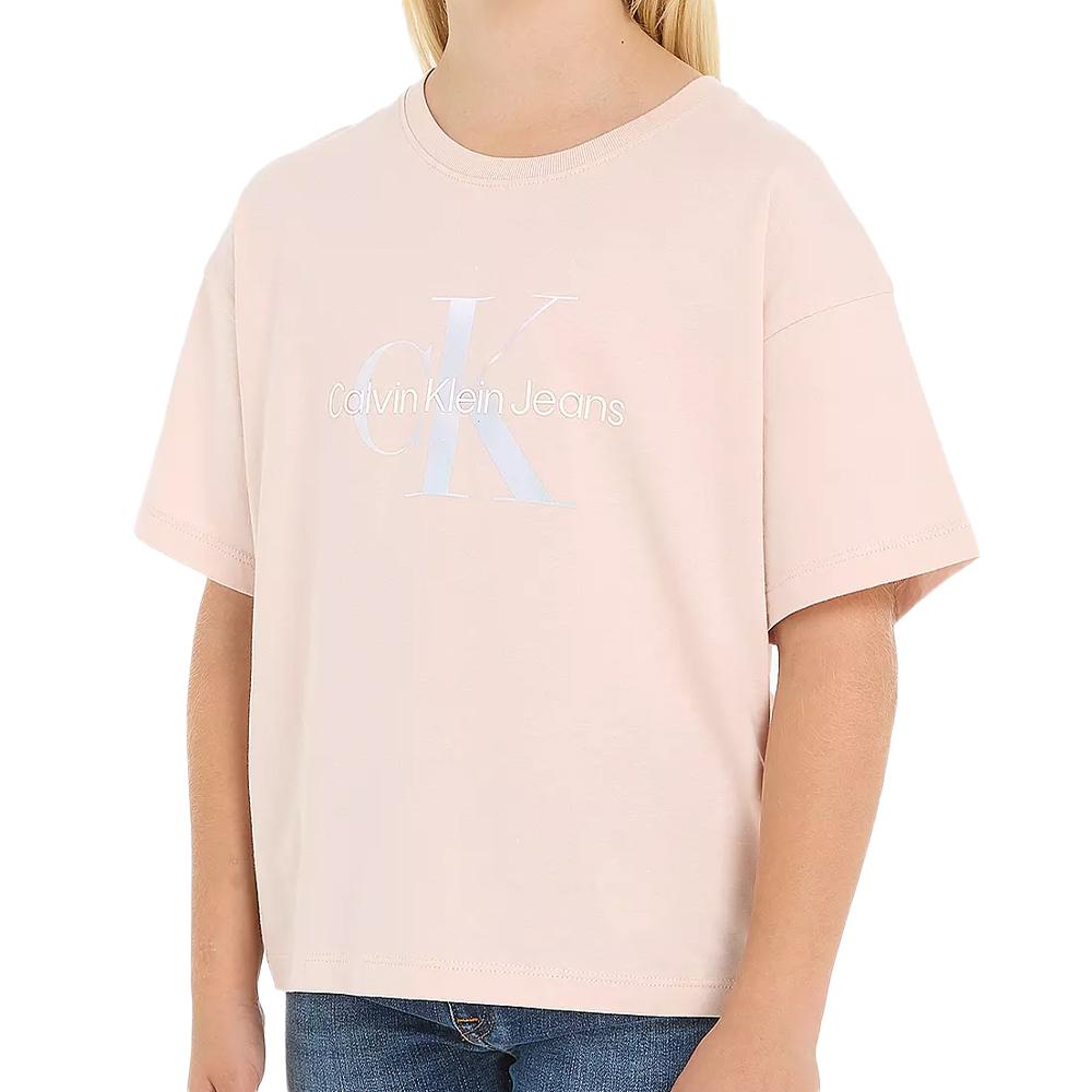 Calvin Klein Jeans T-shirt Rose Fille Calvin Klein Jeans Serenity