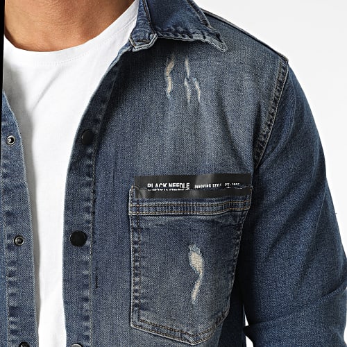 Surchemise BN-3730 Bleu Denim