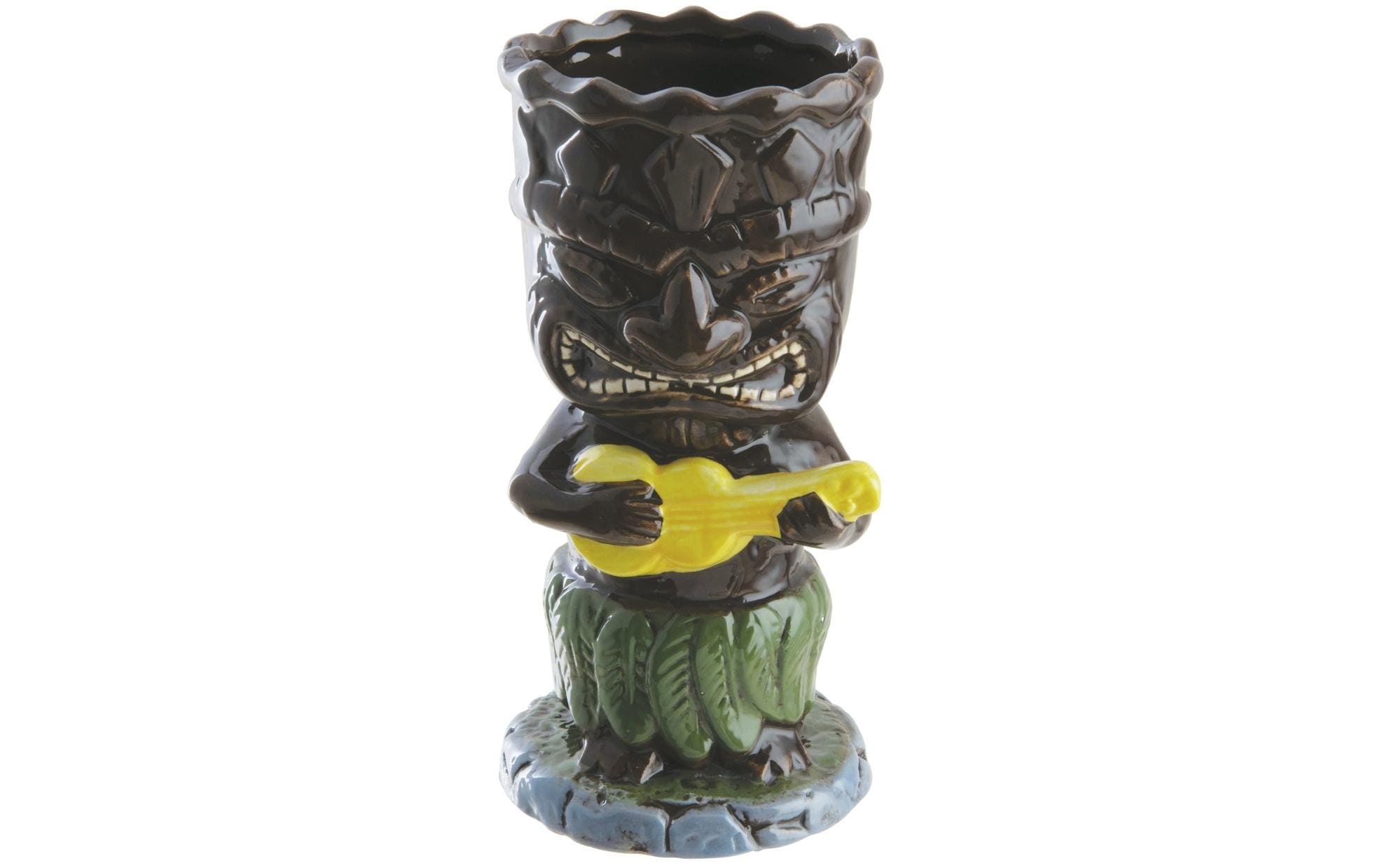 Cocktailbecher Tiki 340 ml, 1 Stück, Braun/DunkelbraunCocktail Becher