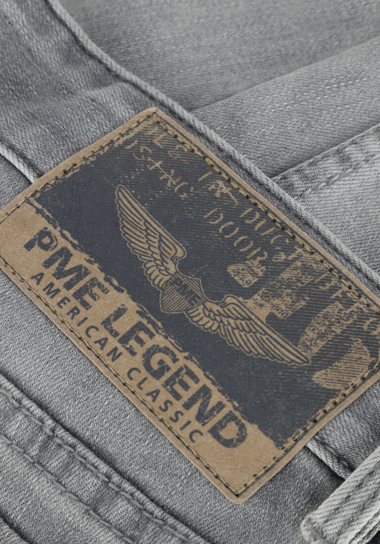 PME LEGEND lichtgrijze pme legend slim fit jeans skymaster grey on bleached