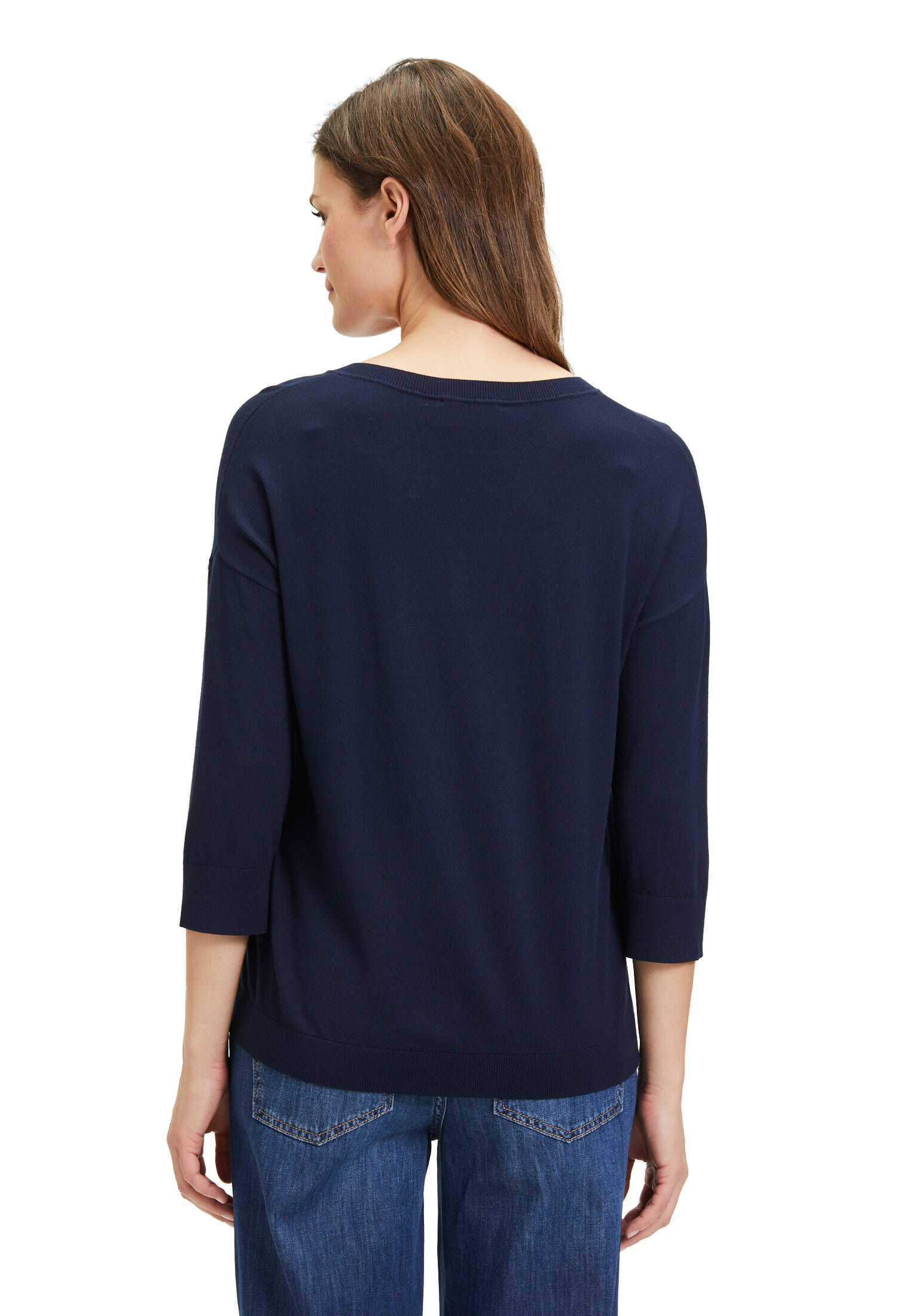 Cartoon| Damen Strickpullover mit V-Ausschnitt