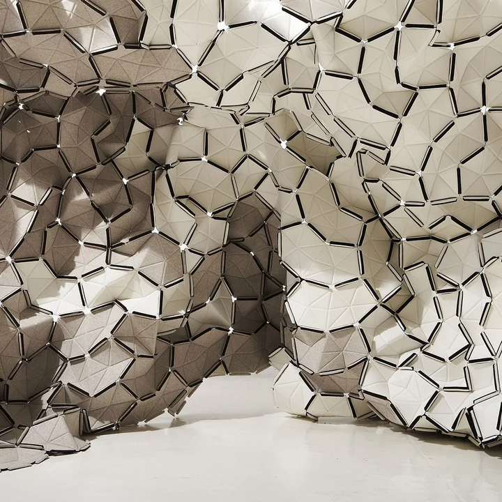 Kvadrat - Clouds 8er-Set, Divina Melange 120 (meliertes grau) / Divina 106 (weiss)