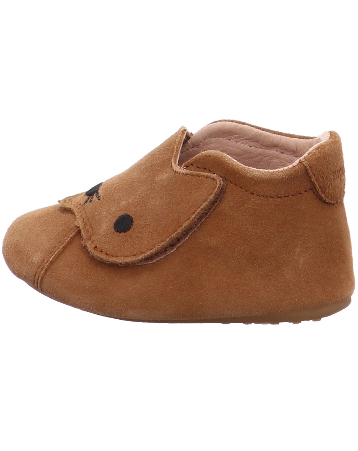 Krabbelschuhe PAPAGENO – KATZE in braun