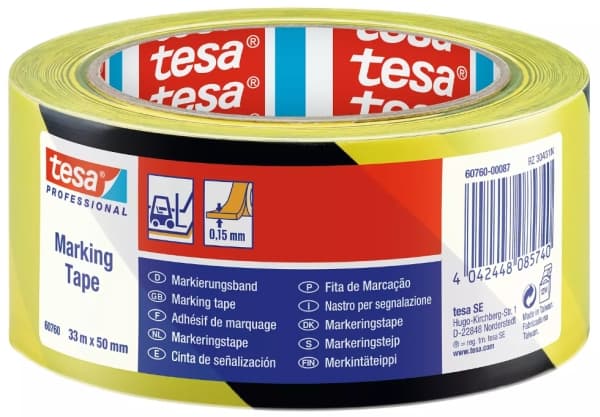 TESA 60760-00087, PVC, 33 m, 50 mm, 0,15 mm