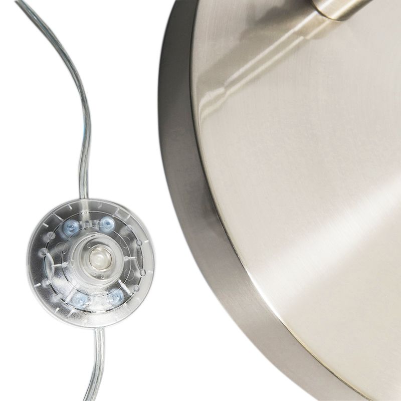 Moderne booglamp staal XL verstelbaar zonder kap