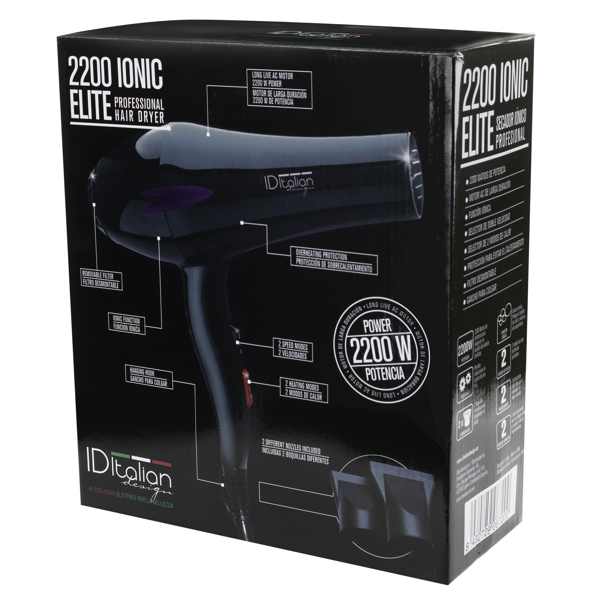Italian Design 2200 Ionic Elite Hair dryer