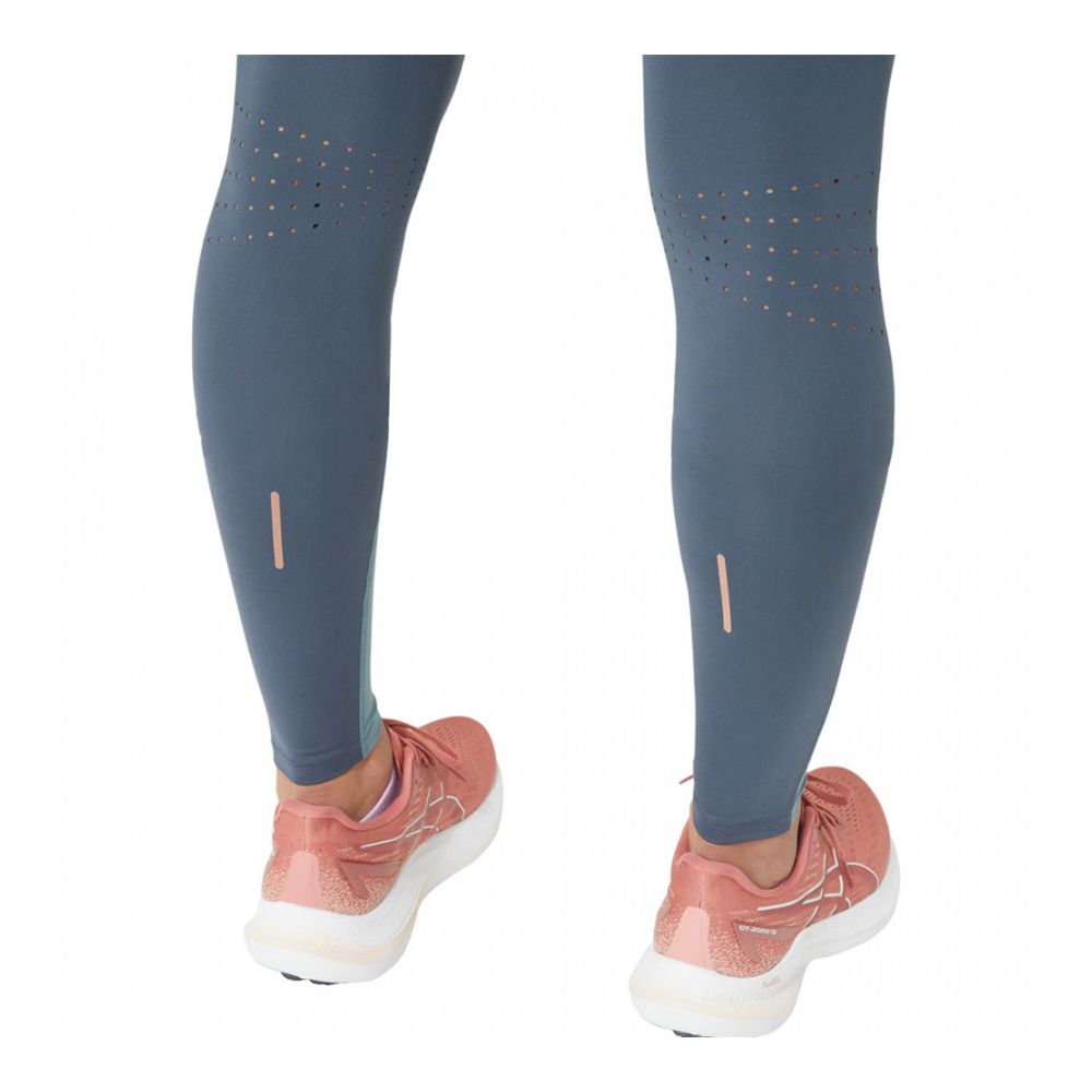 Asics NAGINO RUN - Collant Femme foggy teal/tarmac
