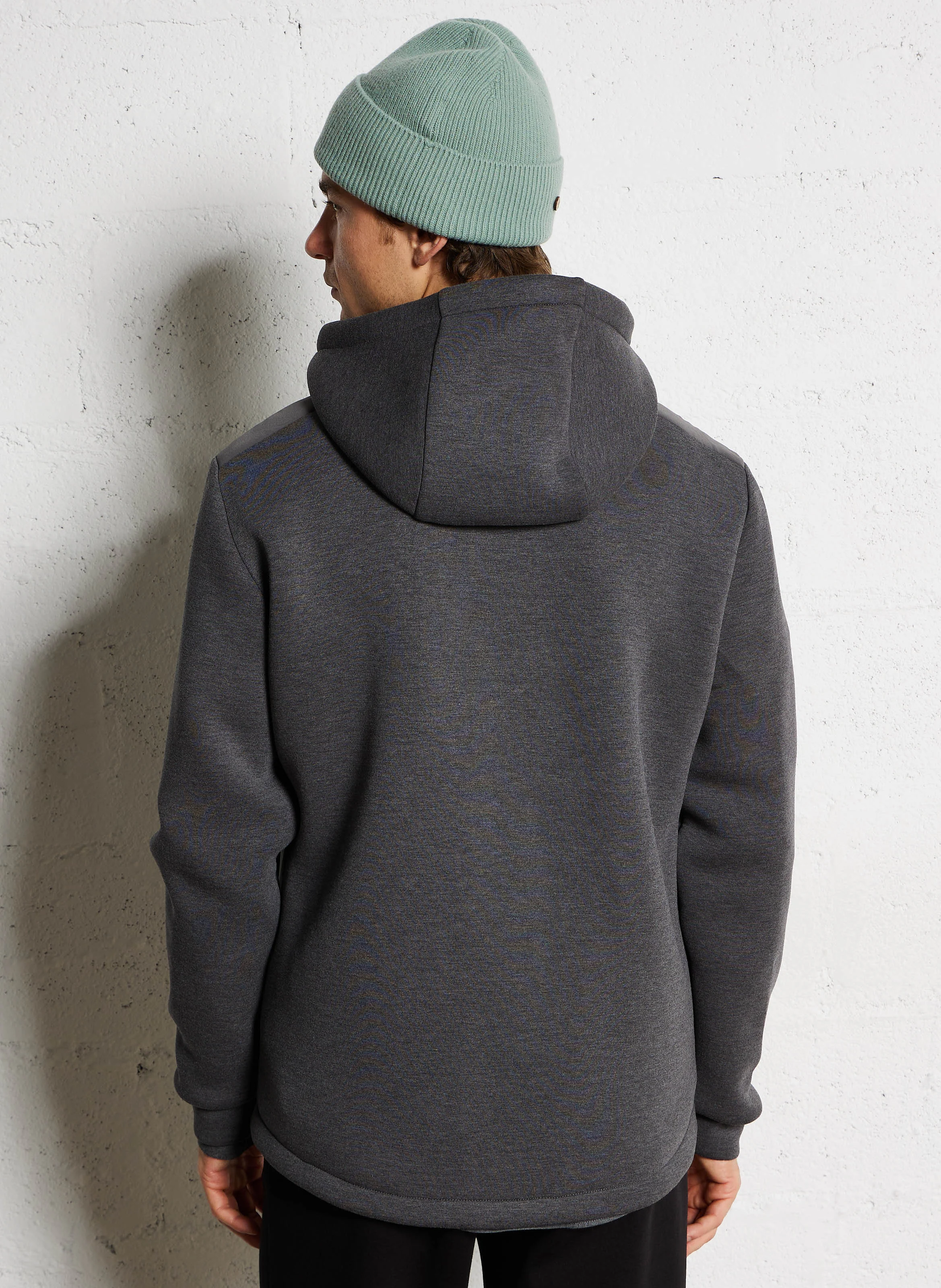 Blouson droit col montant | Gris