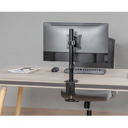 Bras support pour écran, longueur bras: 65 mm, noir