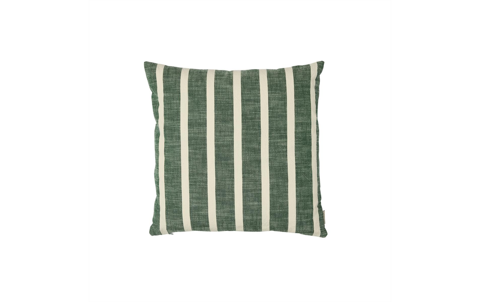 Kissenbezug Kara 50 x 50 cm, Grün/WeissKopfkissenbezug mit Streifendesign