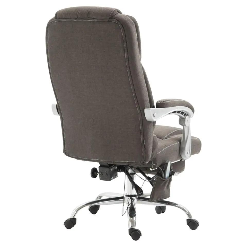 CLP Bureaustoel Pacific chroom Frame - Stof - donkergrijs