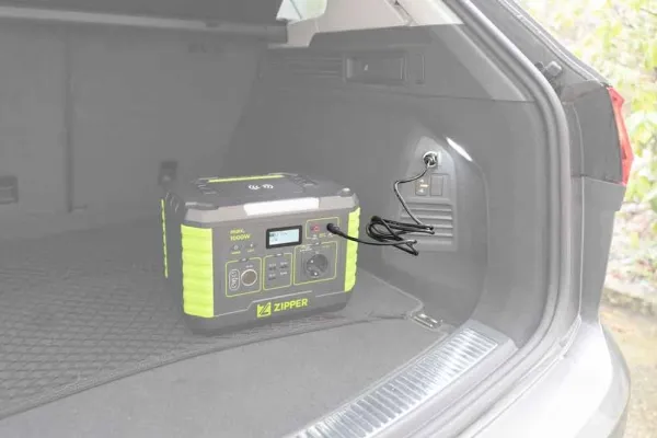 Zipper ZI-PS1000, Lithium-Ion (Li-Ion), Vekselstrøm, Cigartænder, DC, Solar, 999 Wh, Quick Charge 3.0, 1000 W, 230 W
