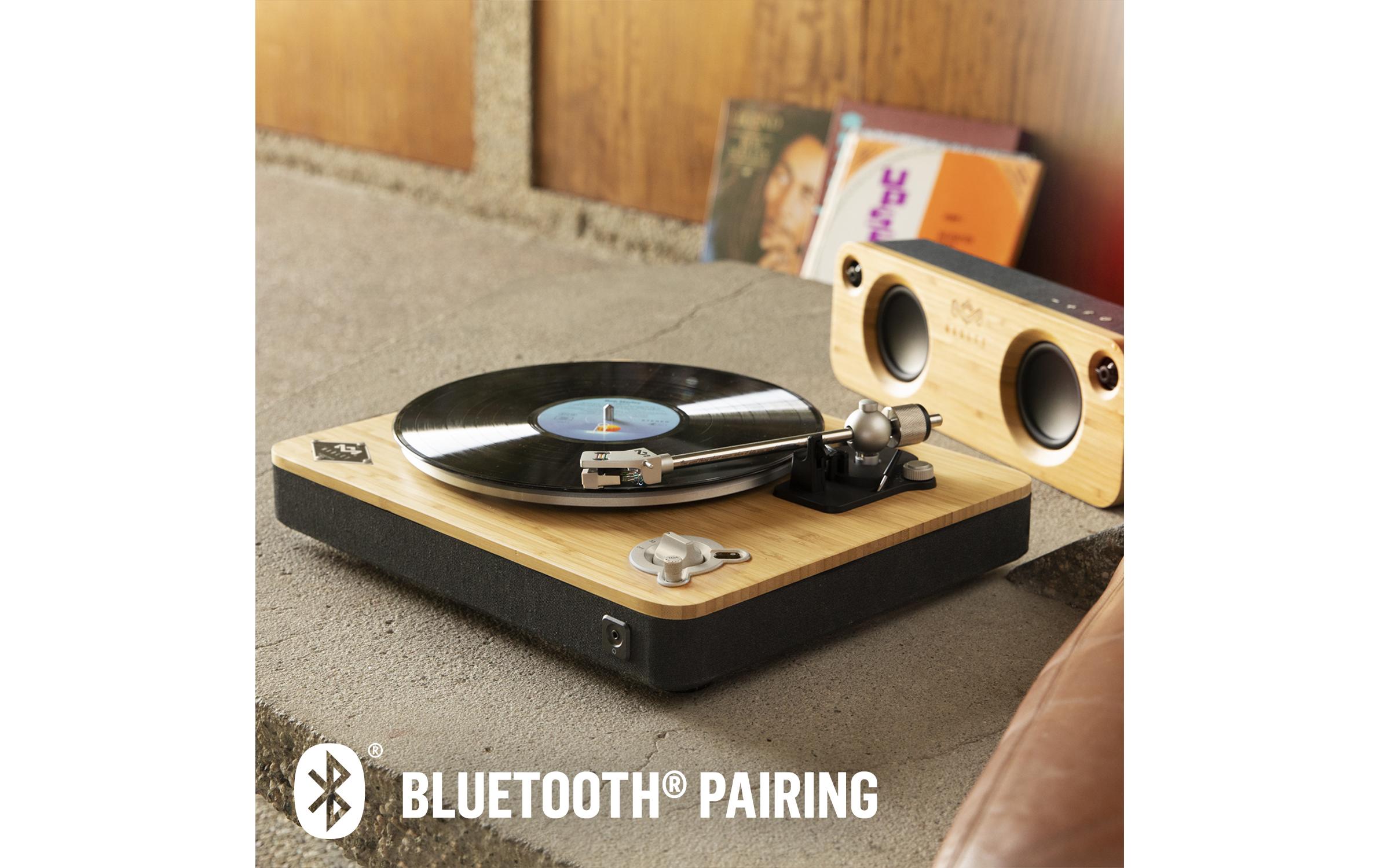 Plattenspieler mit Bluetooth Stir it Up Wireless Braun<br>Plattenspieler mit integriertem Vorverstärker und WiFi