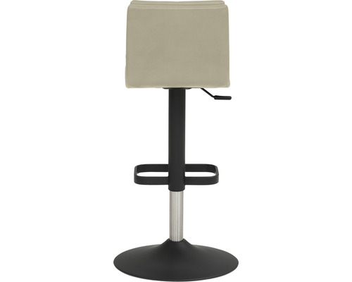 Barkruk Mayer Zitmeubelen 1211 44 x 47 x 80 cm staal zwart/taupe