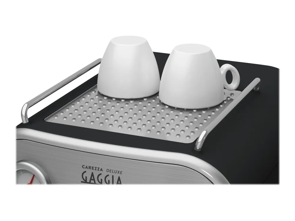 [OUTLET] - Gaggia Carezza Deluxe RI8525 - Kaffemaskine med capuccinatore - 15 bar - blæksort