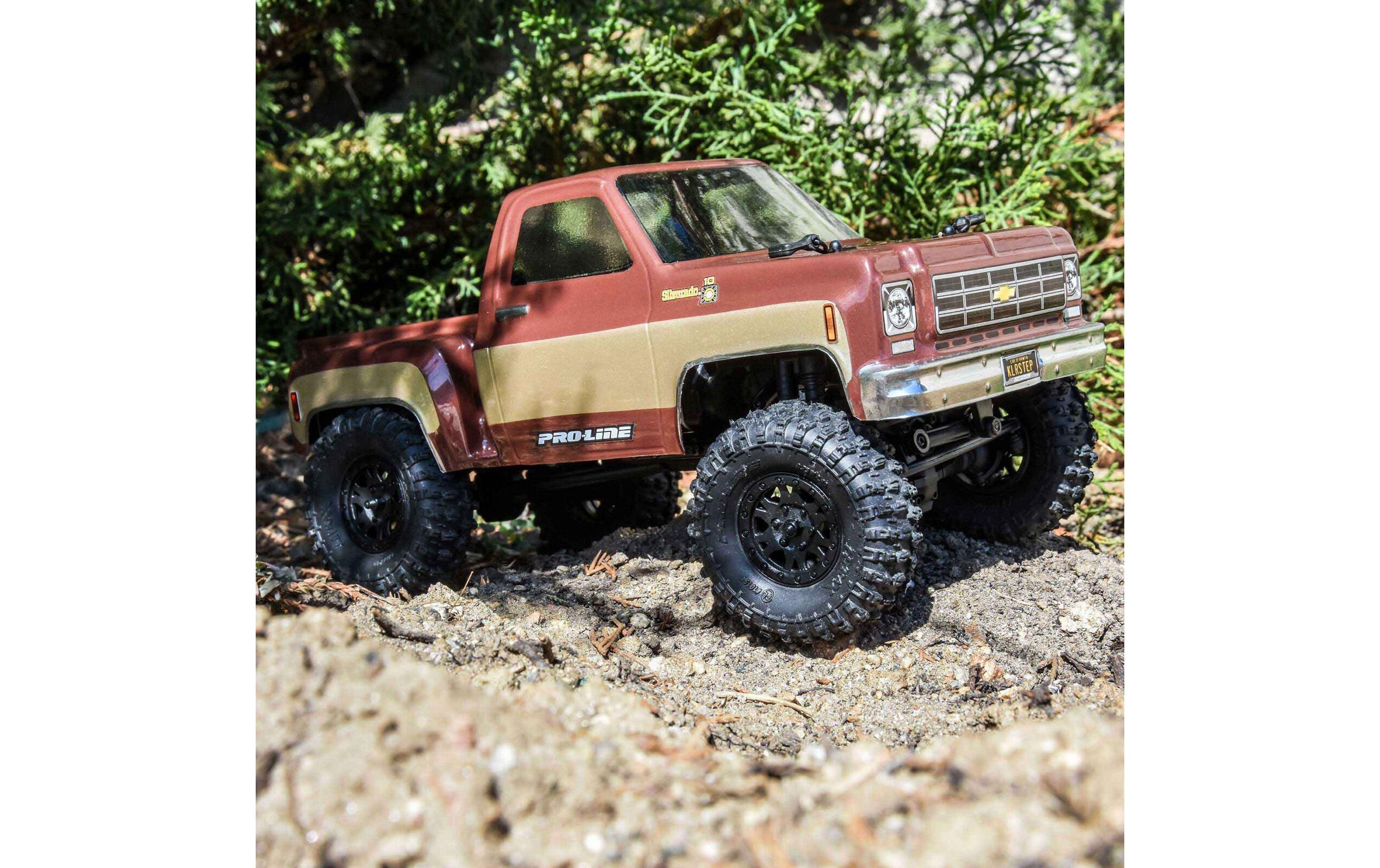 Karosserie Chevy K-10 Stepside 1978 unlackiert, 1:24Karosserie für Axial SCX24 Crawler