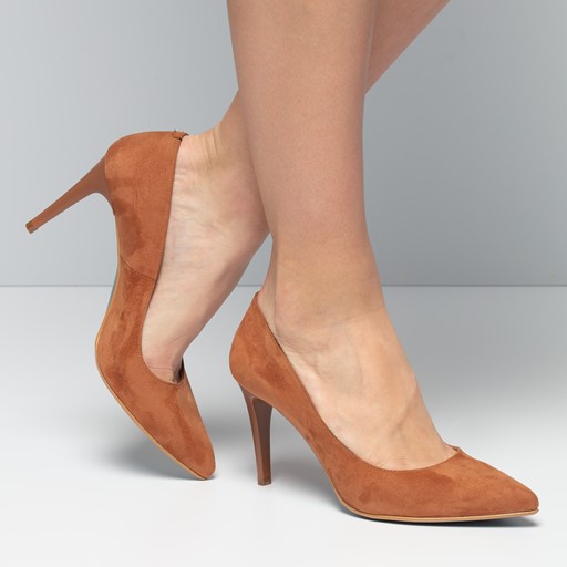Giulia Pumps cognac Imitatieleer