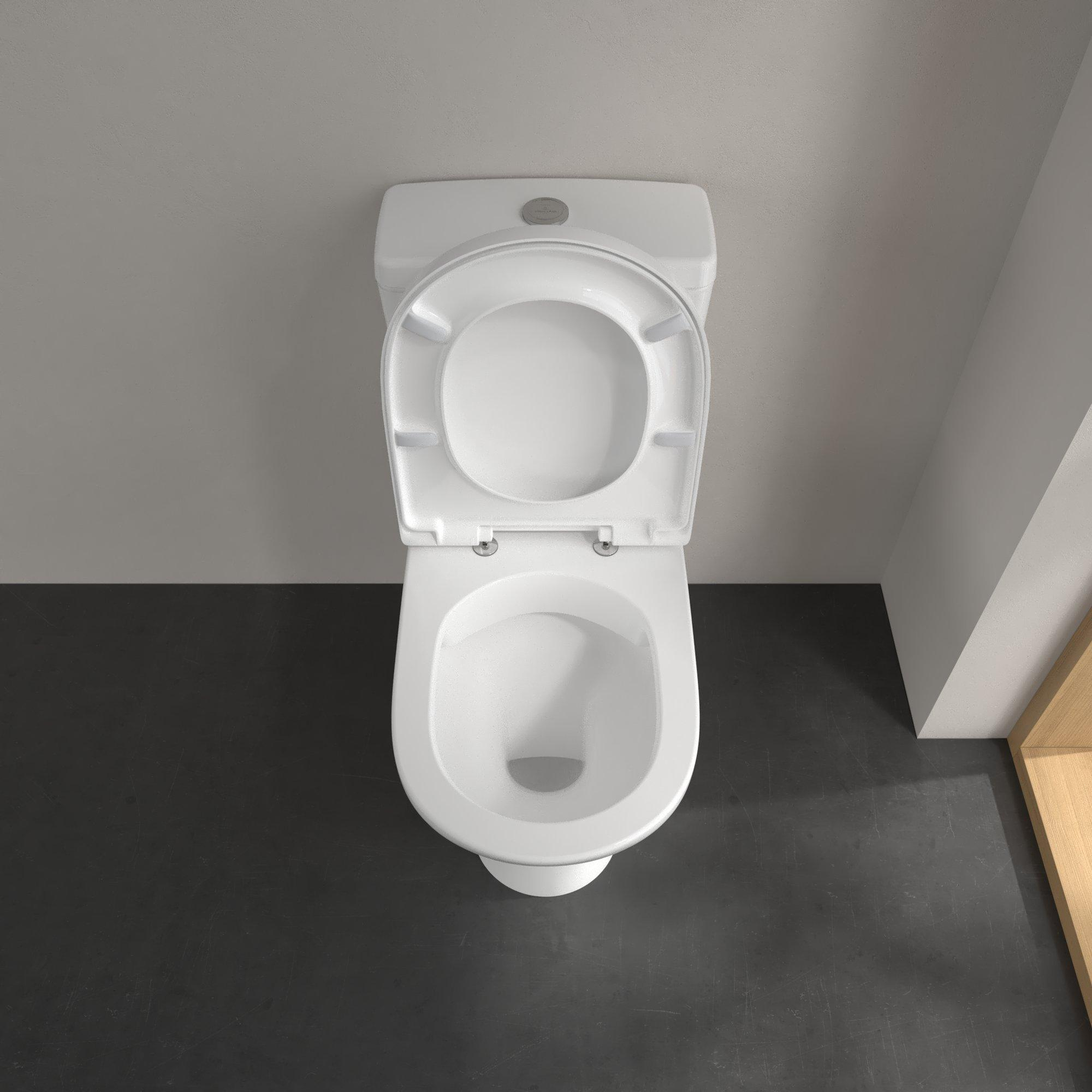 Villeroy & Boch O.novo randloos duoblok toilet PK wit glans