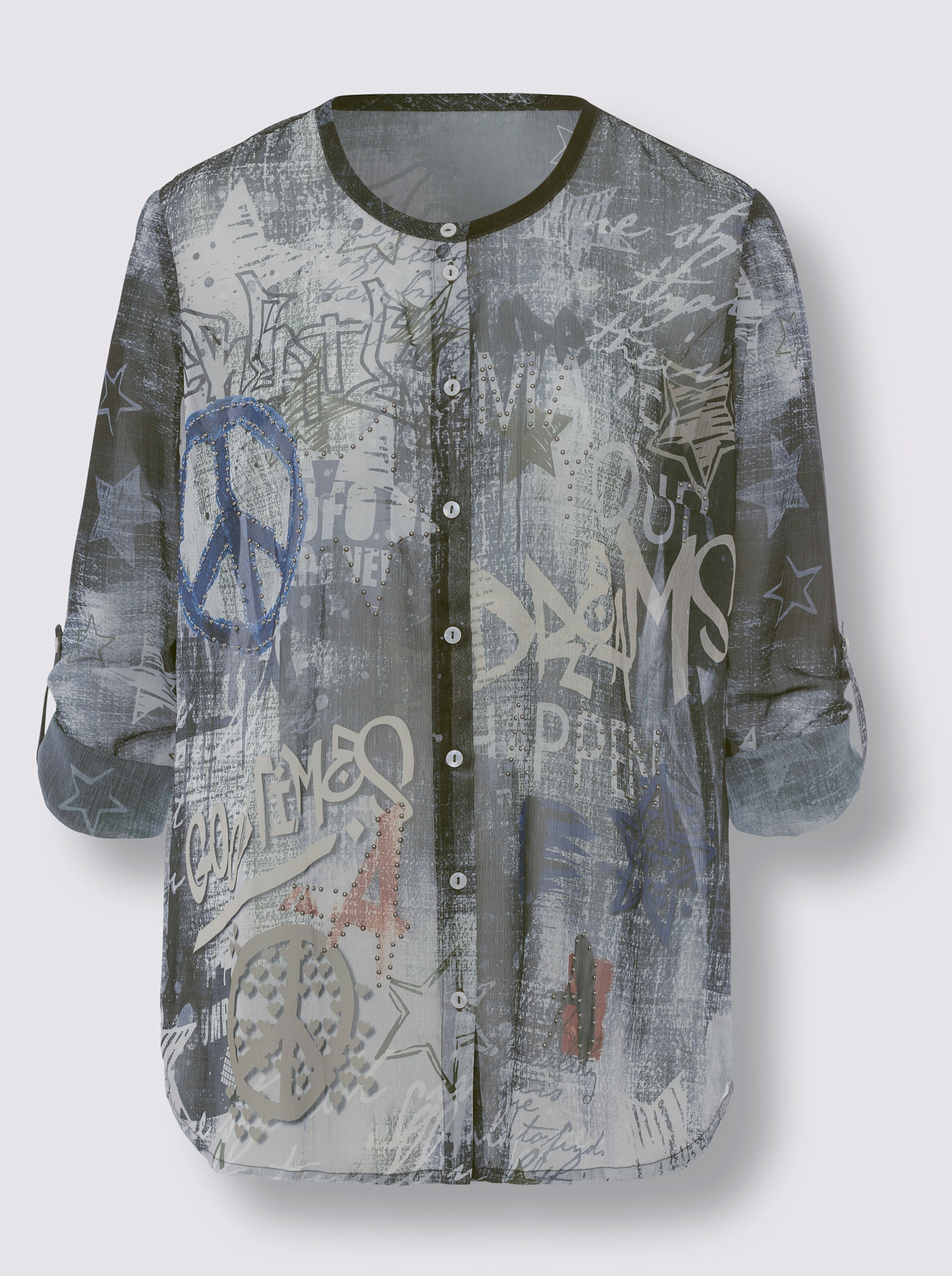 Druckbluse