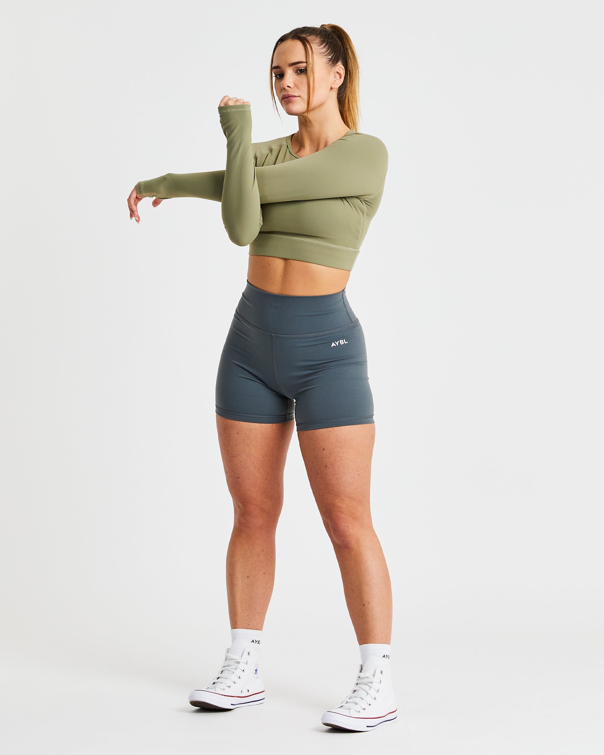 Core Long Sleeve Crop Top