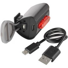Feu arrière de vélo sur batterie TWIN, éclairage sol