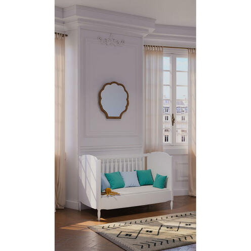 Lit bébé évolutif 60x120 LAFAYETTE Neige - THEO