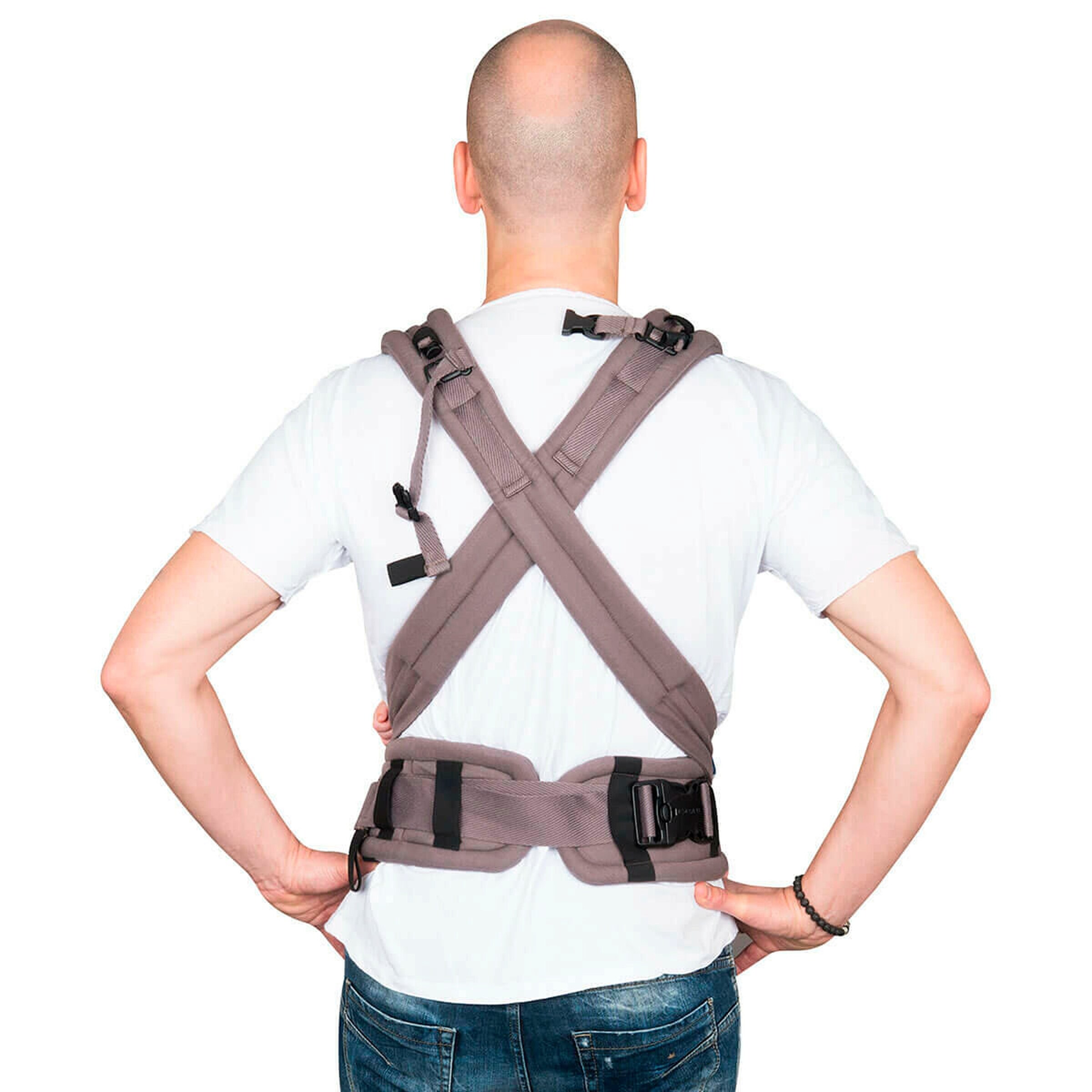 HOPPEDIZ® Babytrage Nabaca Basic-Set Klassik grau