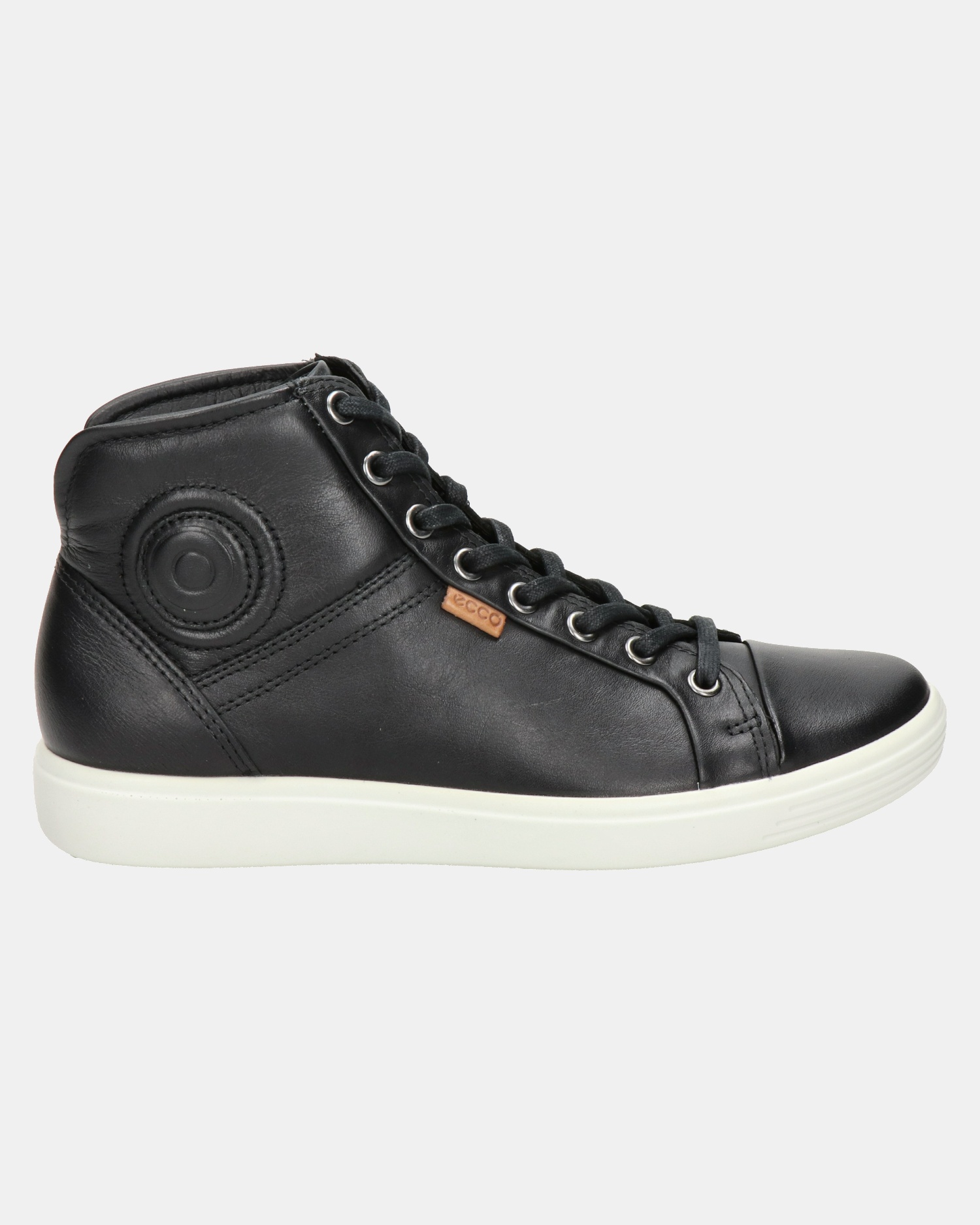 Ecco Soft 7 Hoge sneakers  - zwart