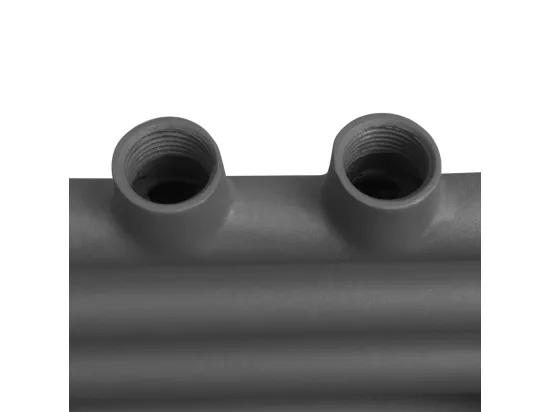 Sèche-serviettes eau chaude à rails droits gris 500x764 mm