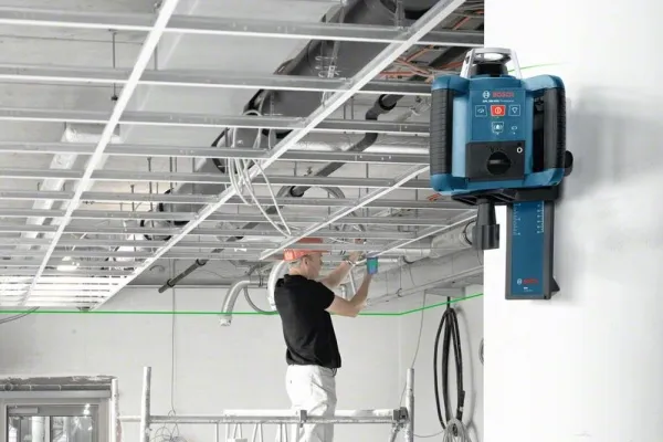 Bosch Bosch rotation laser GRL 300 HVG Professional, with holder (blue, case, green laser line)
