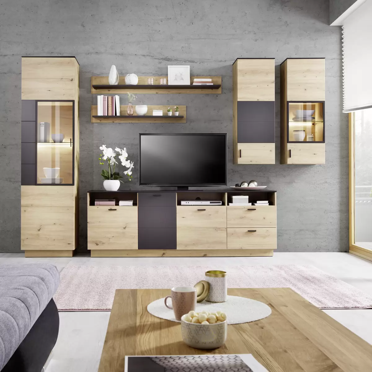 Hängeschrank Tonale Artisan Eiche,grau