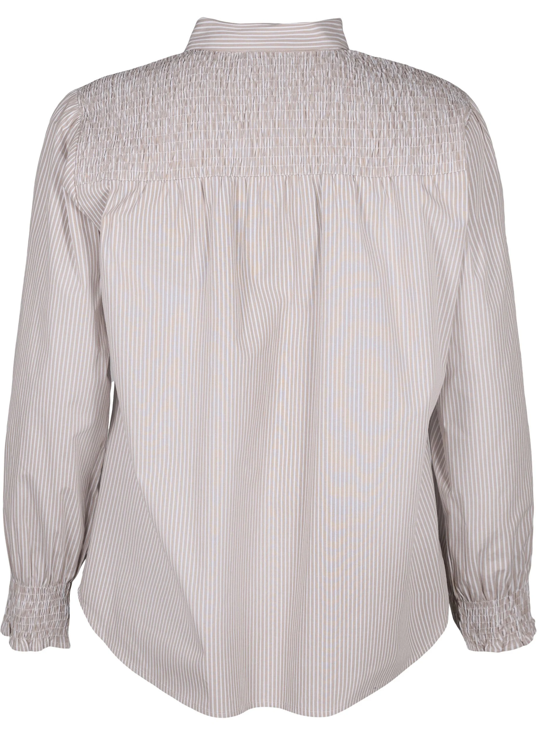 Stribet skjorte med smock