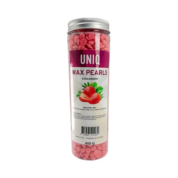 UNIQ Voks Perler 400g Megapack - Jordbær