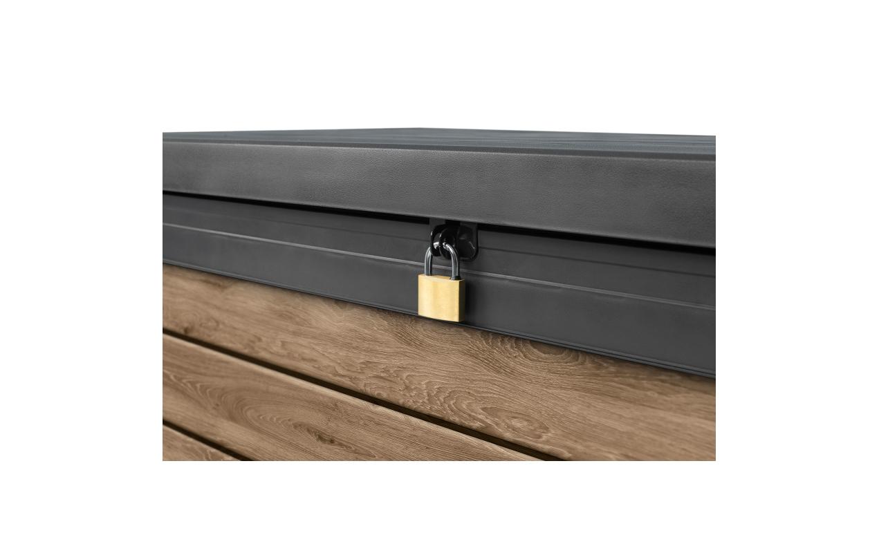 Deckbox 100 - Ashwood 122.9 x 62.1 x 70.6 cm Anthrazit<br>Gartenbox für Stauraum im Aussenbereich