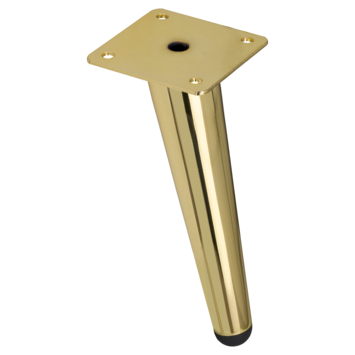 Duraline meubelpoot mat goud 10 cm