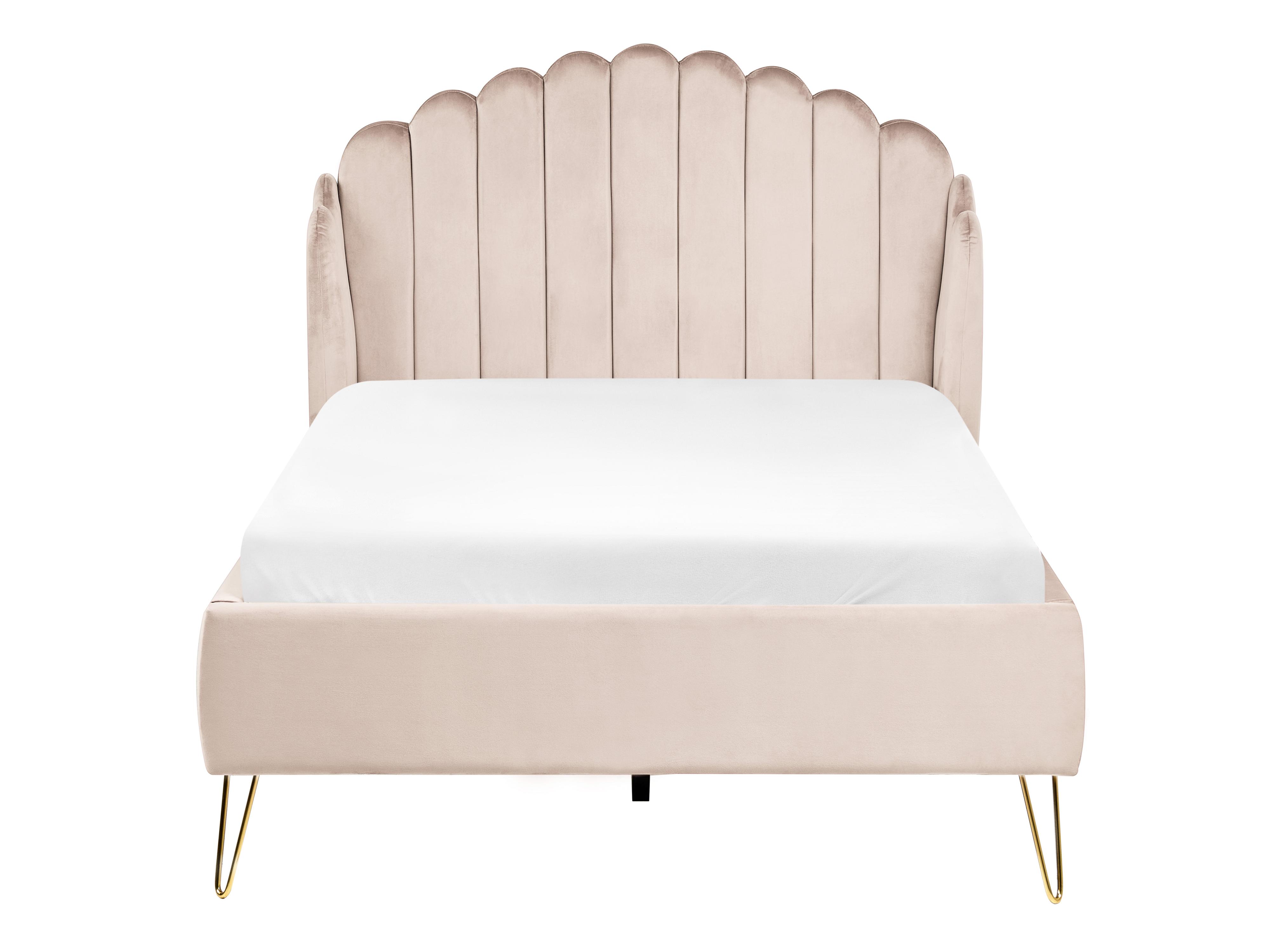 Bed Stof AMBILLOU 120 x 200 cm Lichtbeige
