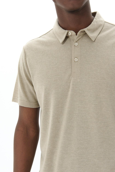 Matinique taupe heren polo